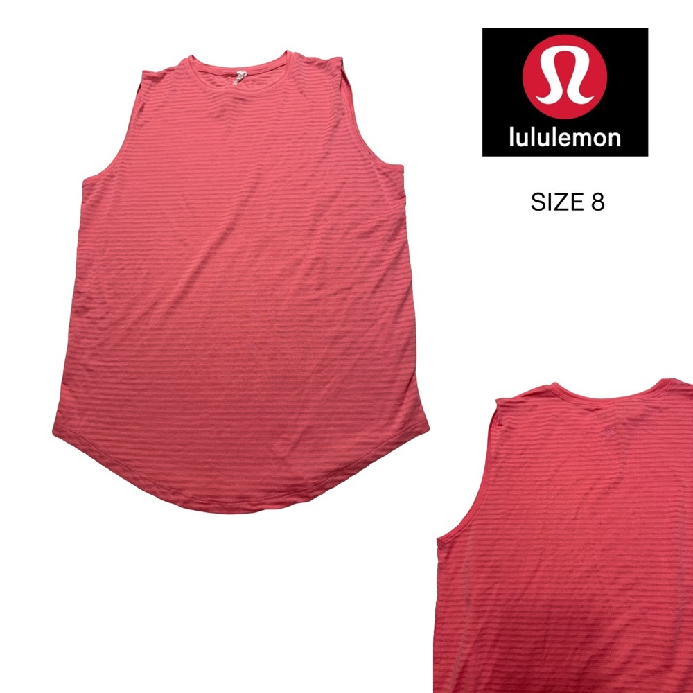 Lululemon Sleeveless Athletic Tank Top – Size 8 – Coral Pink